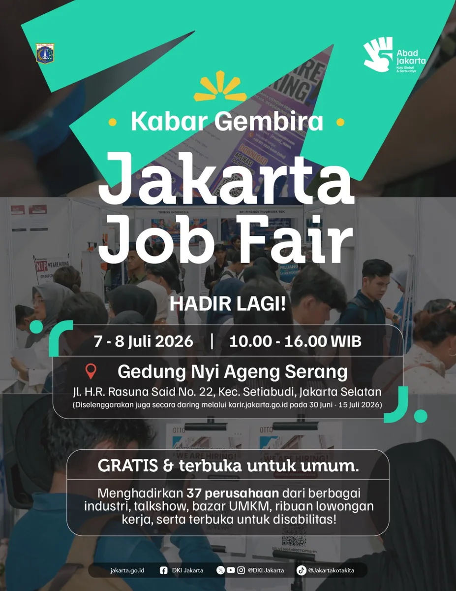 Job Fair Kabupaten Labuhanbatu 2026 (Suku Dinas TKTE Wilayah Kabupaten Labuhanbatu Barat) : 7-8 Juli 2026