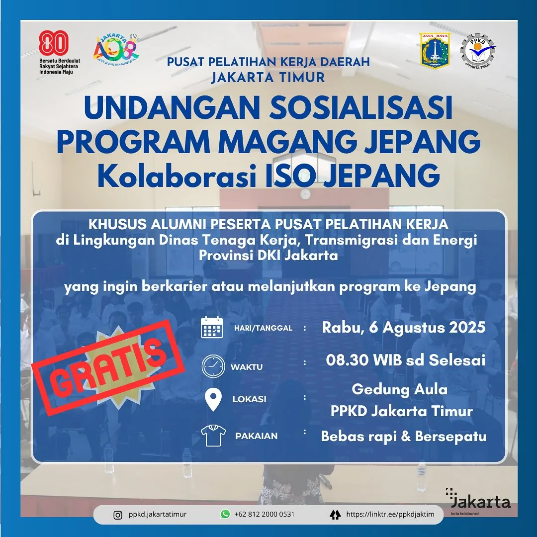 UNDANGAN SOSIALISASI PROGRAM MAGANG JEPANG – PPKD KABUPATEN LABUHANBATU